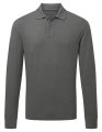 Heren Polo Lange Mouw Asquith & Fox Classic Charcoal
